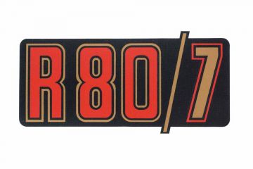 Battery Cover Decal R80/7, Red/Gold